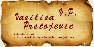 Vasilisa Prstojević vizit kartica